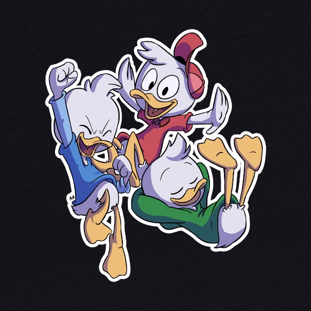 Huey Dewey and Louie by little-ampharos